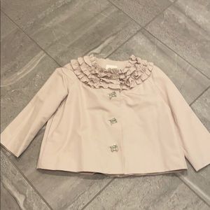 NWT Kate Spade Ruffle Swing Coat